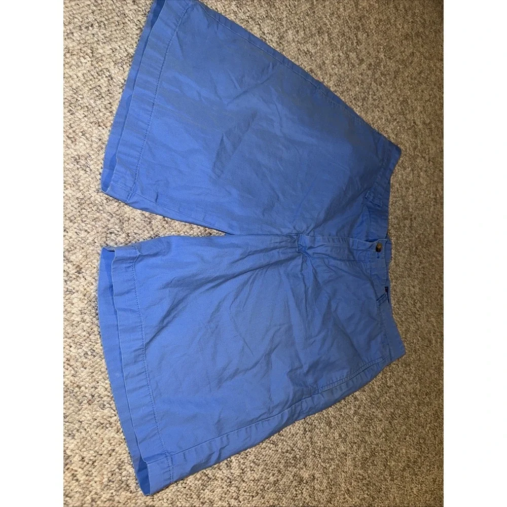 Vineyard Vines Club Shorts Men Size 34 Cotton Flat Front Preppy Golf Blue